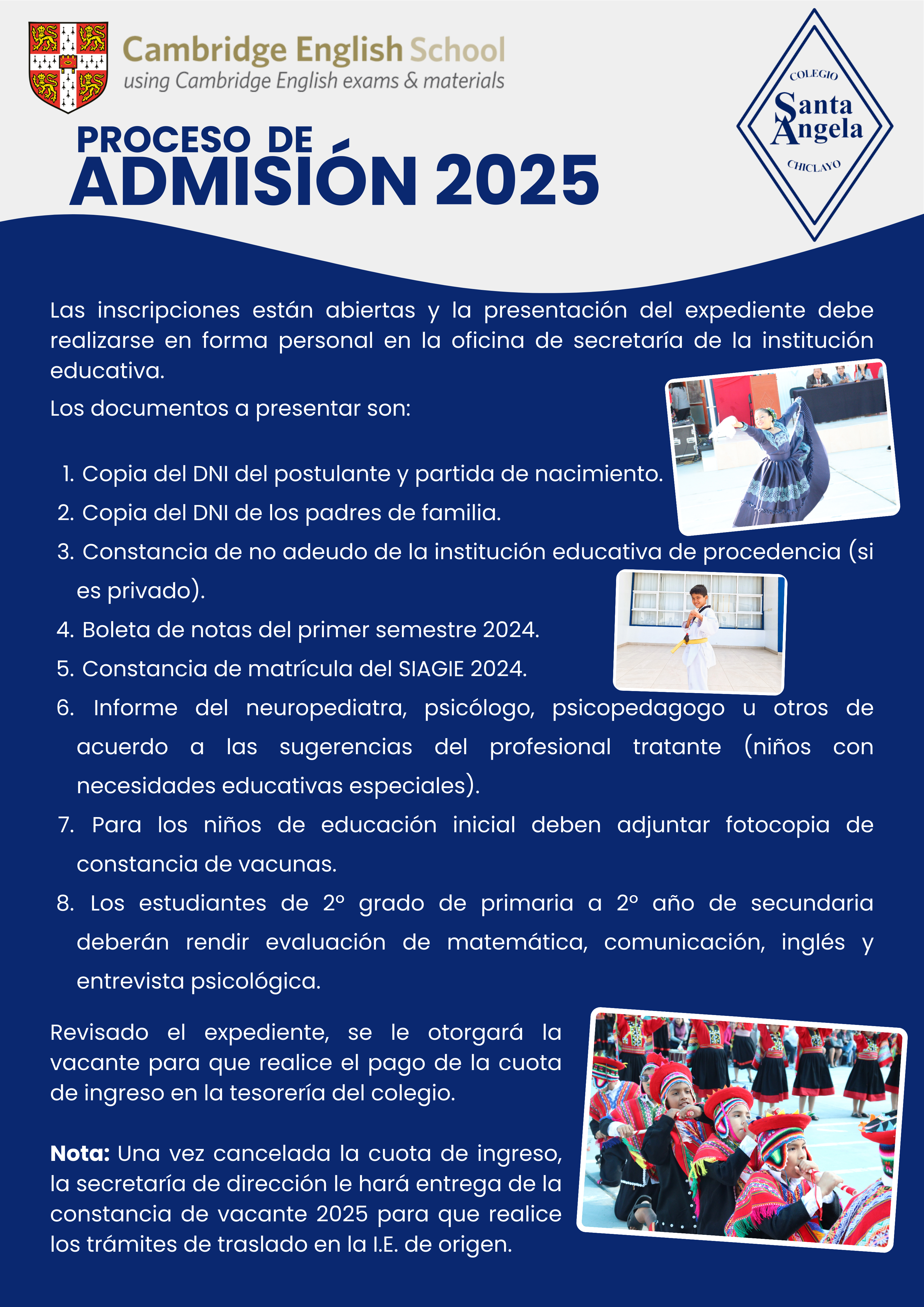 ADMISI&Oacute;N 2025
